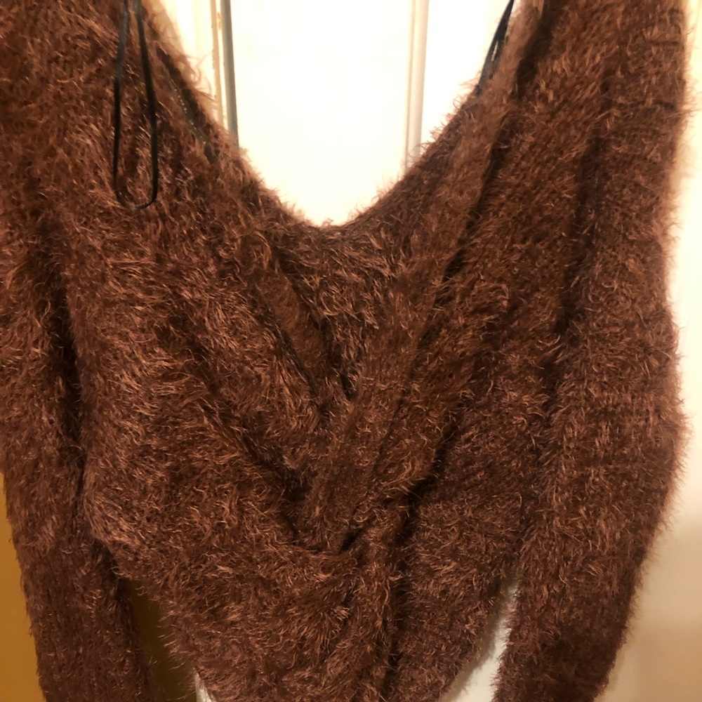 Love Tree Twist Back Sweater